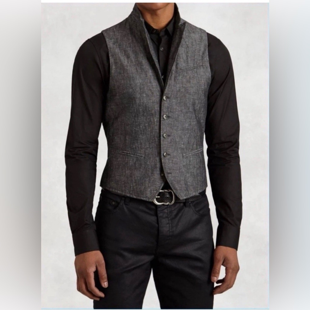 Brand New John Varvatos Woodward Vest Size Eu 52 Usa 42